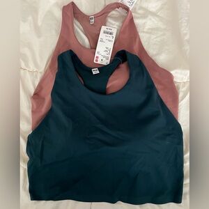 Uniqlo Racerback Built In Sports Bra Tank Tops (2)